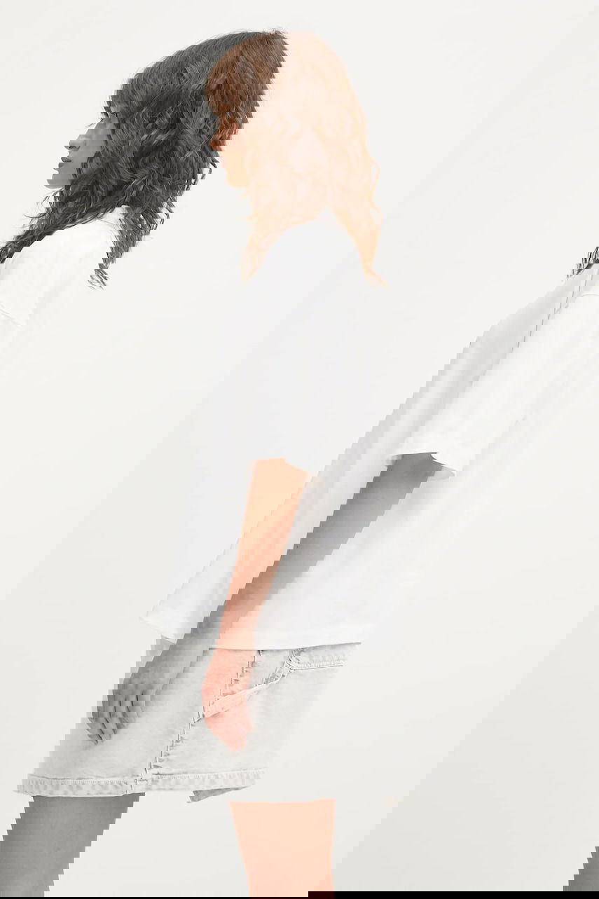 Тениска Carhartt WIP Short Sleeve Oversized T-Shirt Cream Of The Crop Бяло | I035244.02XX, 1