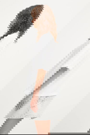 Тениска Carhartt WIP Short Sleeve Oversized T-Shirt Cream Of The Crop Бяло | I035244.02XX, 1