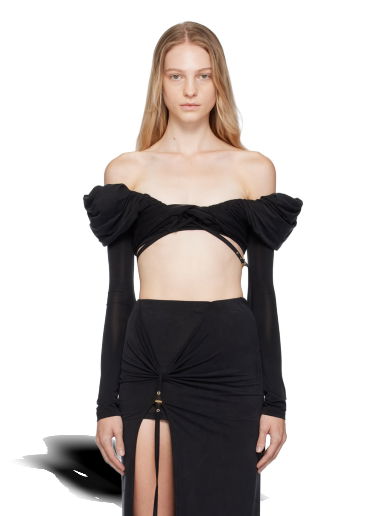 Тениска Jacquemus Le Chouchou 'Le Haut Spalla' Blouse Черно | 23H233TO072-2307