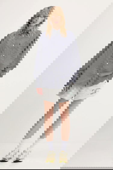 Риза Carhartt WIP Arvin L/S Shirt Relaxed Fit Striped Classic Collar Тъмно синьо | I034560.2XXXX, 4