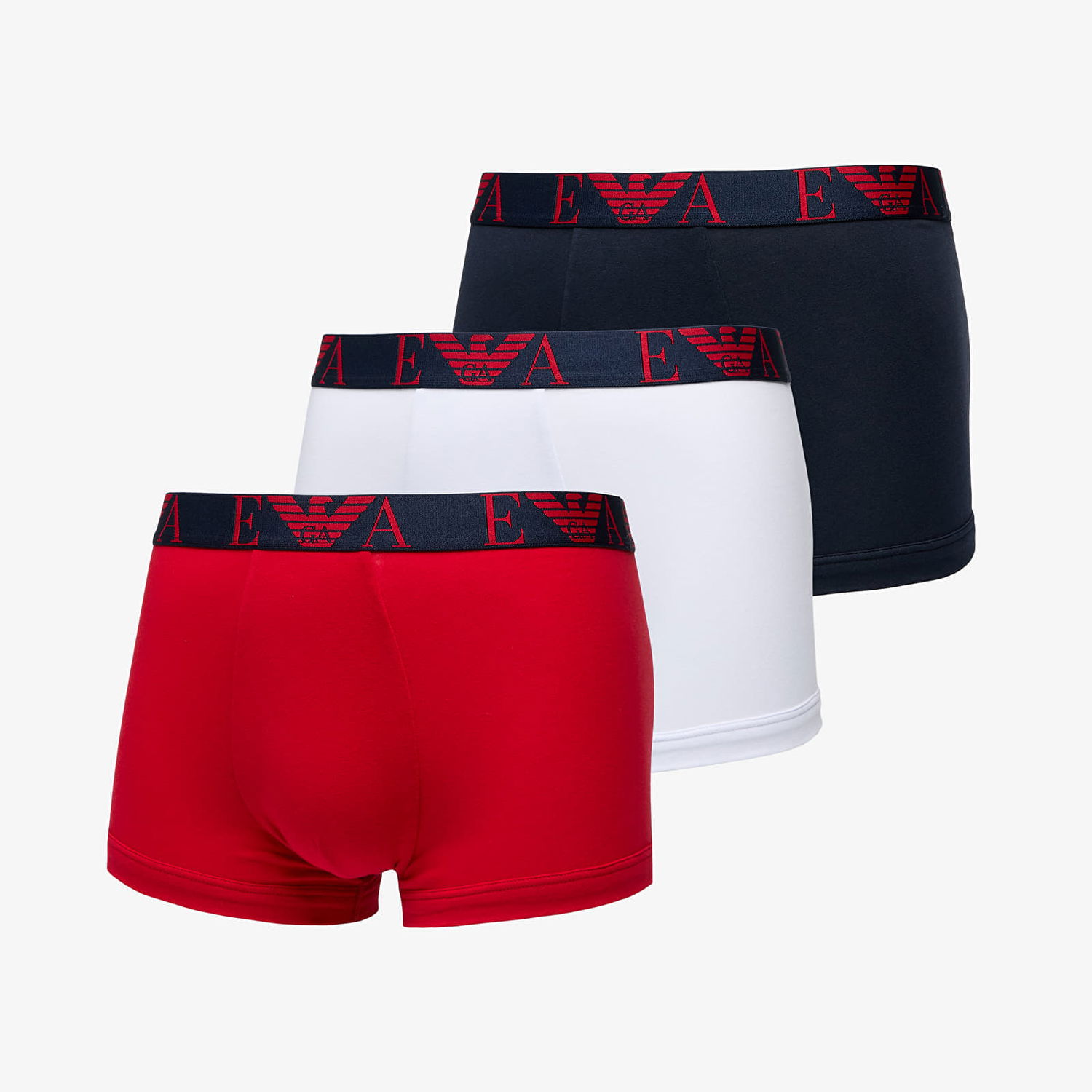 Бельо и чорапи Emporio Armani EA7 Men's Knit 3-Pack Tr Marin/ Rosso Lac/ Bian M Многоцветен | 111357 4F715 75236, 0