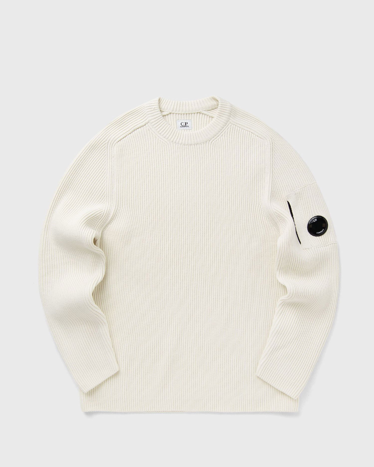 Пуловер C.P. Company C.P. Company Crew Neck Knit Sweater Бяло | 19CMKN015A006608A-103, 0
