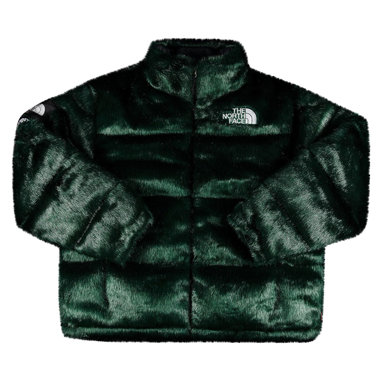 Пухо яке Supreme The North Face x Faux Fur Nuptse Jacket Зелено | FW20J4 GREEN, 1