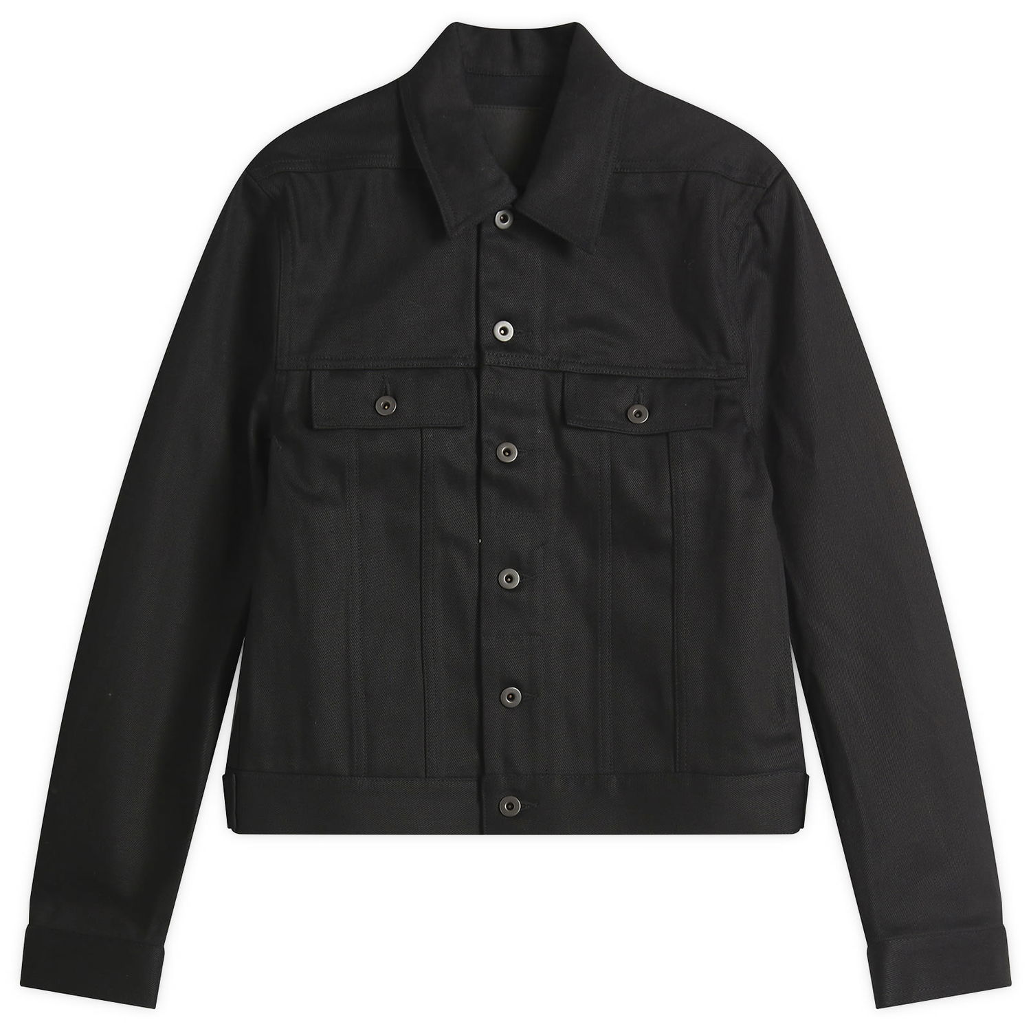 Яке Rick Owens DRKSHDW Denim Trucker Jacket, Size Small Черно | DL01E6788-BLKJP-09, 1