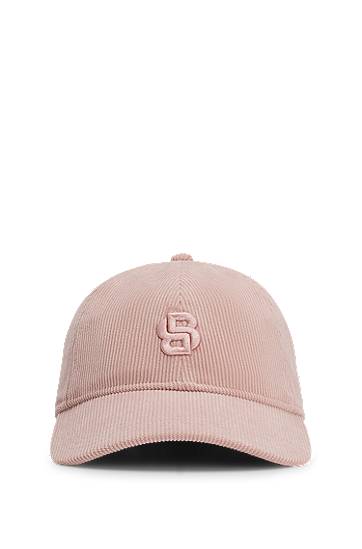 Шапка с козирка BOSS Baby Corduroy Cap with Double B Monogram Розово | 50544419, 0