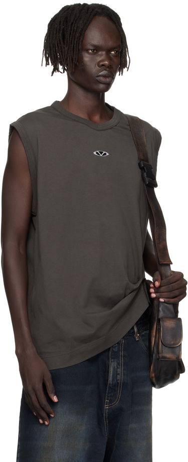 Потник VETEMENTS Vetements Oval Logo Jersey Tank Top Сиво | UH76TR550C, 1