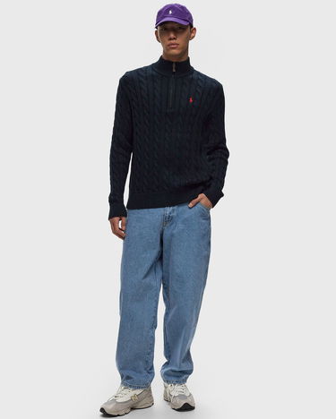 Пуловер Polo by Ralph Lauren Ralph Lauren Cable-Knit Quarter-Zip Sweater Тъмно синьо | 710810841001, 1