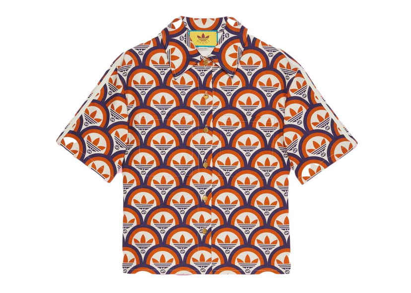 Риза Gucci adidas x Interlocking G And Trefoil Shirt Multicolor Многоцветен | 703002 ZAJVC 7471