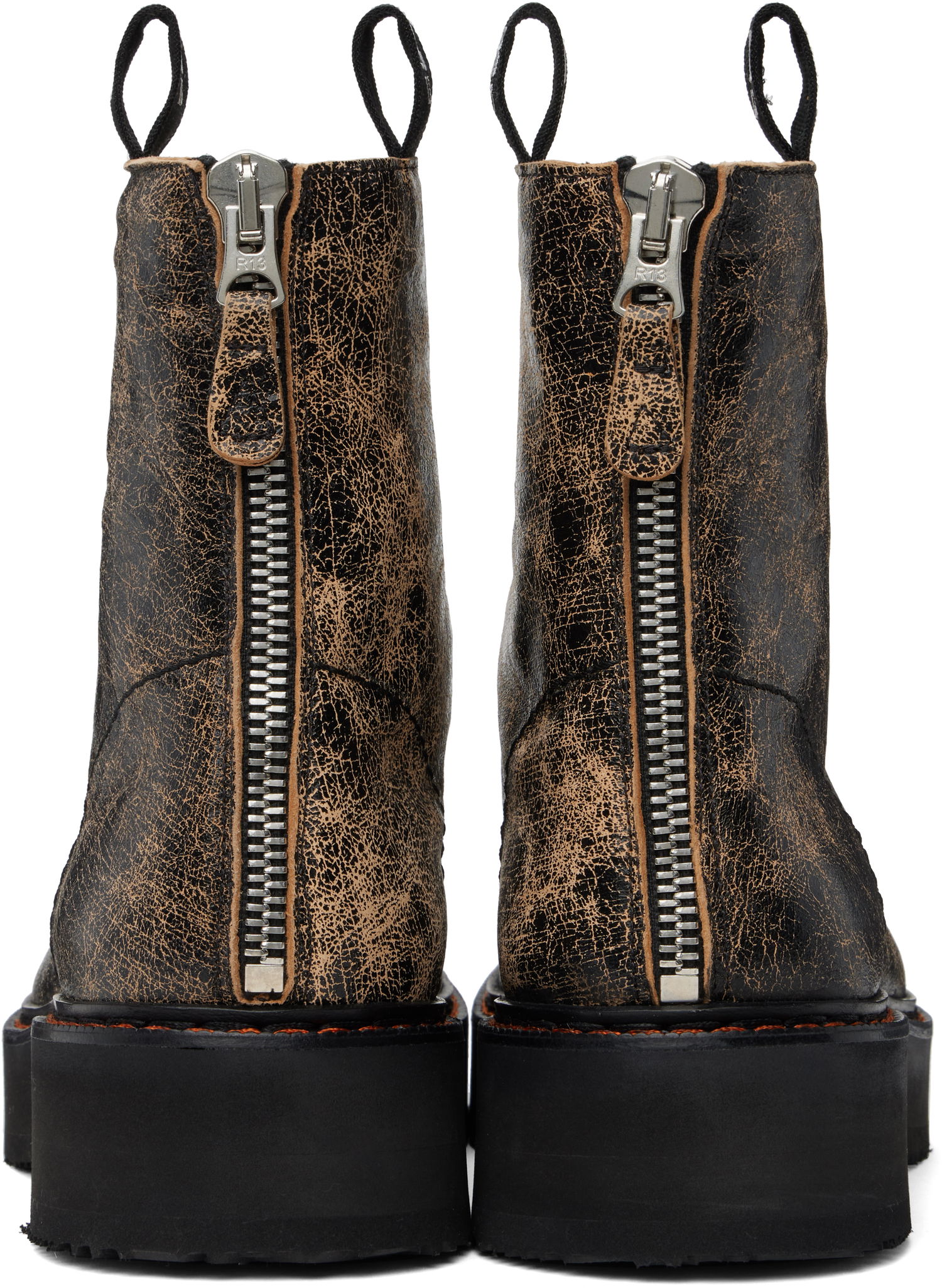 Облекло R13 R13 Single Stack Boots Черно | R13MS025-S148C, 1