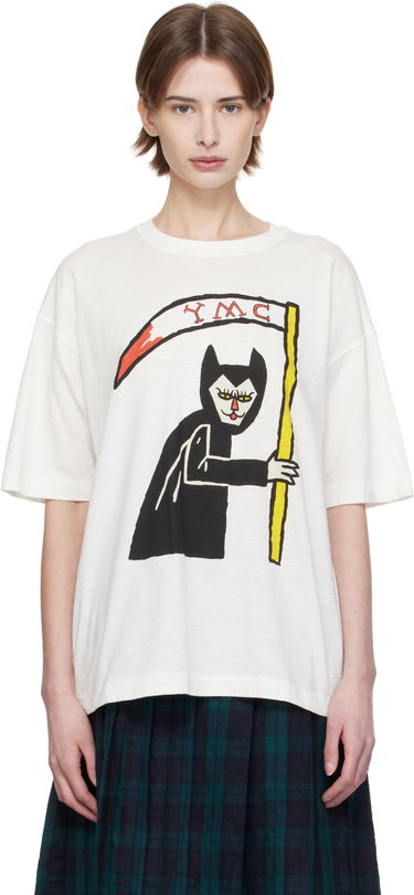 Тениска YMC YMC Triple Vixen Graphic T-Shirt Бяло | Q6XMF, 0