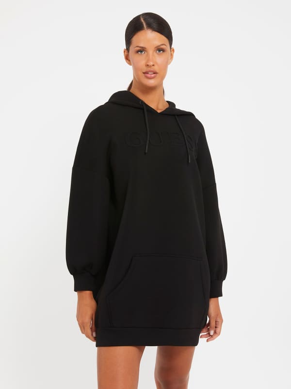 Суитчър GUESS Embossed Logo Dress Черно | V3BQ14K7UW2, 0