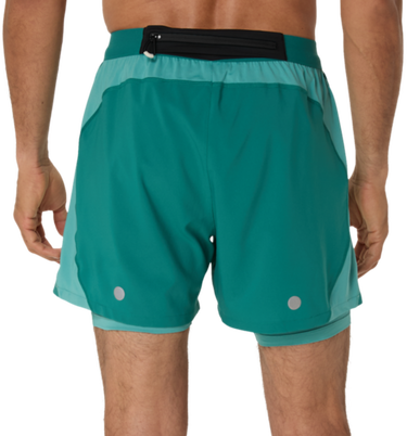 Къси панталони Asics Road 2-in-1 5" Shorts Зелено | 2011d245-301, 1