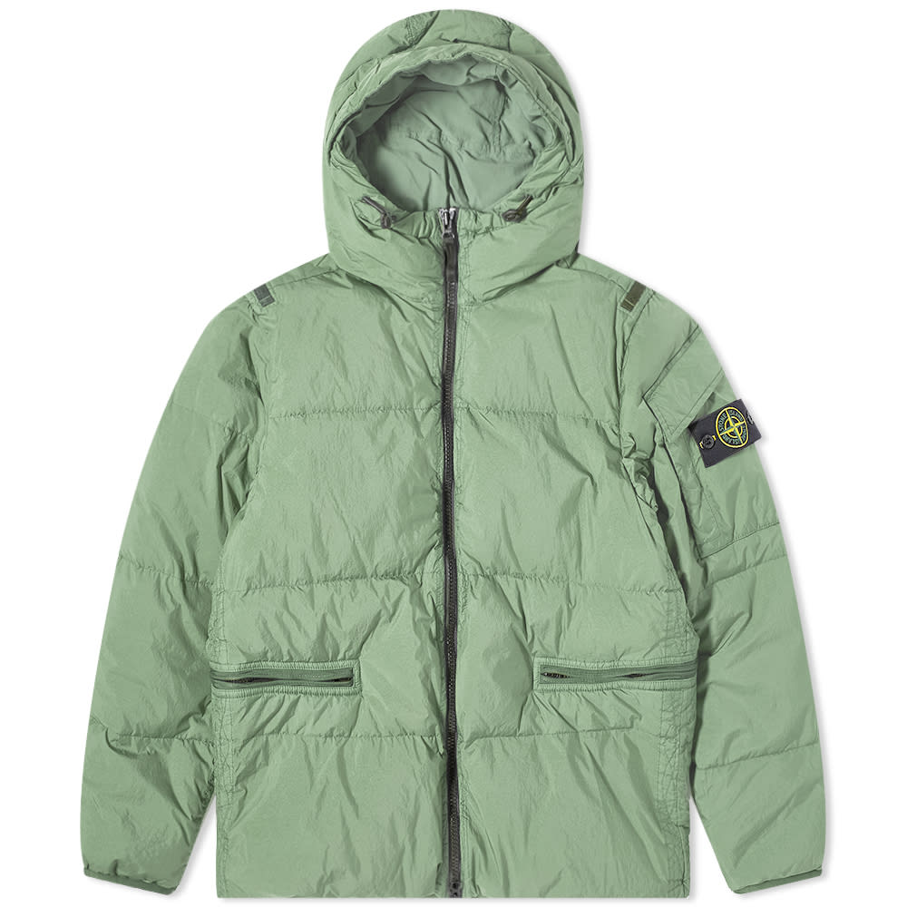 Пухо яке Stone Island Crinkle Reps Down Jacket Зелено | 771540223-V0055, 0