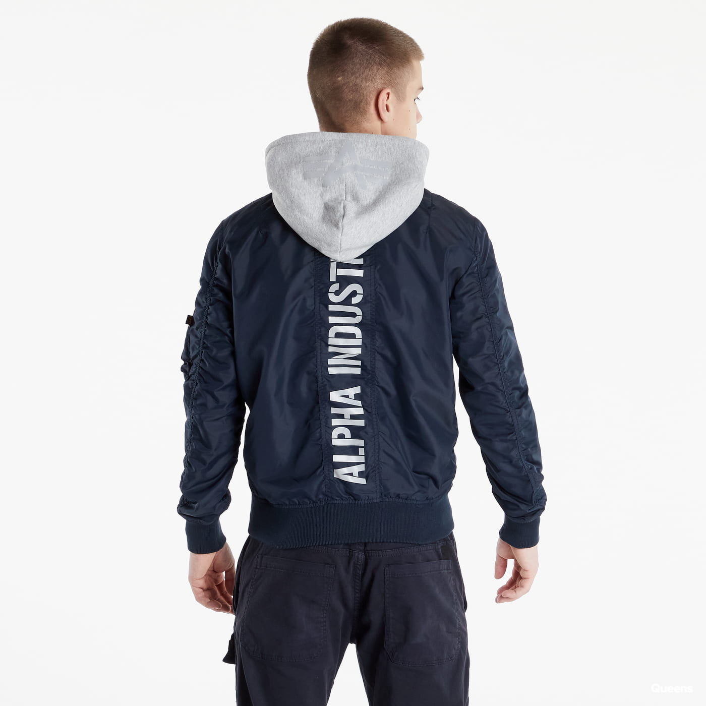 Яке бомбър Alpha Industries Bomber MA-1 TT Hood BP Rep. Синьо | 106103-07, 1