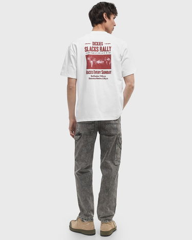 Тениска Dickies Slacks Rally Short Sleeve T-Shirt Бяло | DK0A4Z8U0WH1, 2