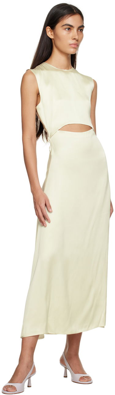 Pокля Loulou de Saison Loulou de Saison Copan Cutout Maxi Dress Жълто | COPAN, 3