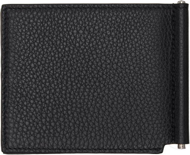 Givenchy Grained Leather Clip Wallet, 1