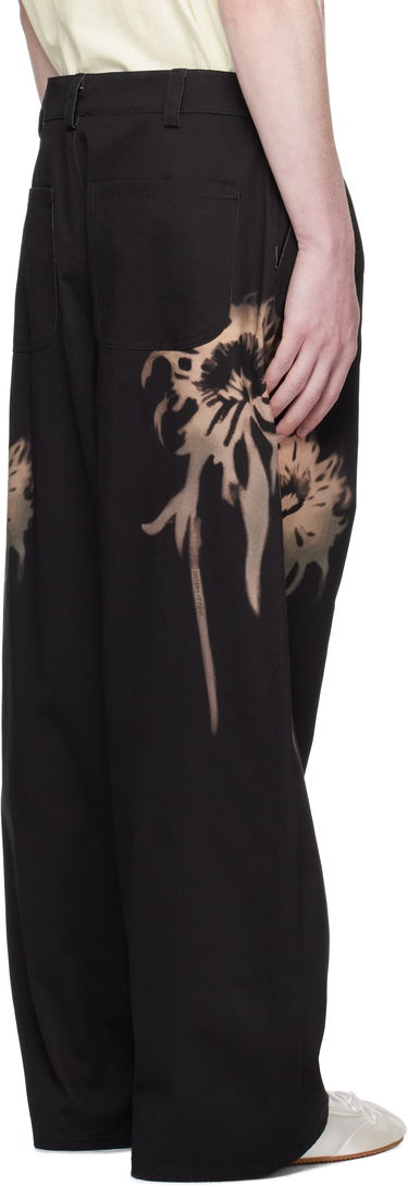 Панталони Collina Strada Collina Strada Catchfly Pleated Printed Trousers Черно | XX6042-B, 2