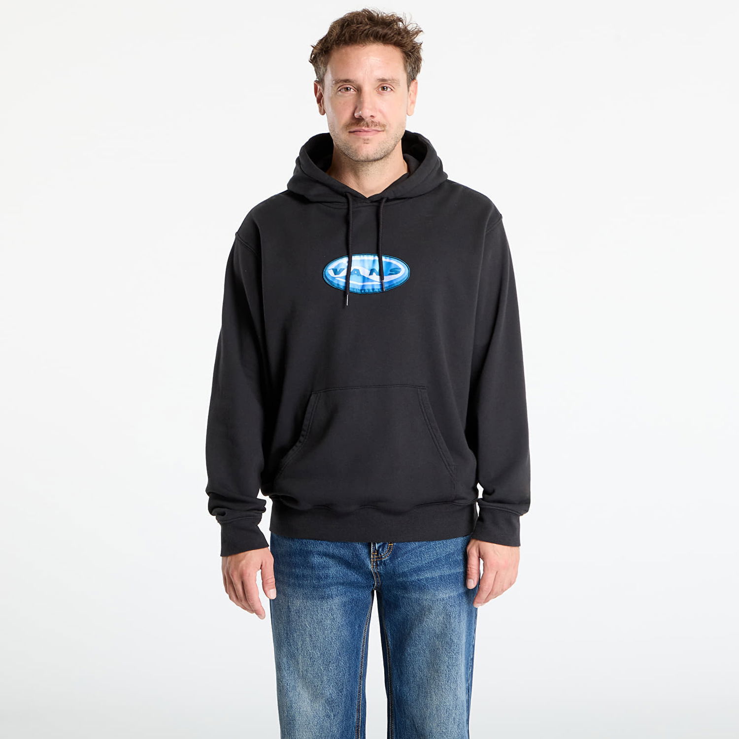 Суитчър Vans 3D Retroval Pullover Hoodie Черно | VN000QXPBLK1, 0