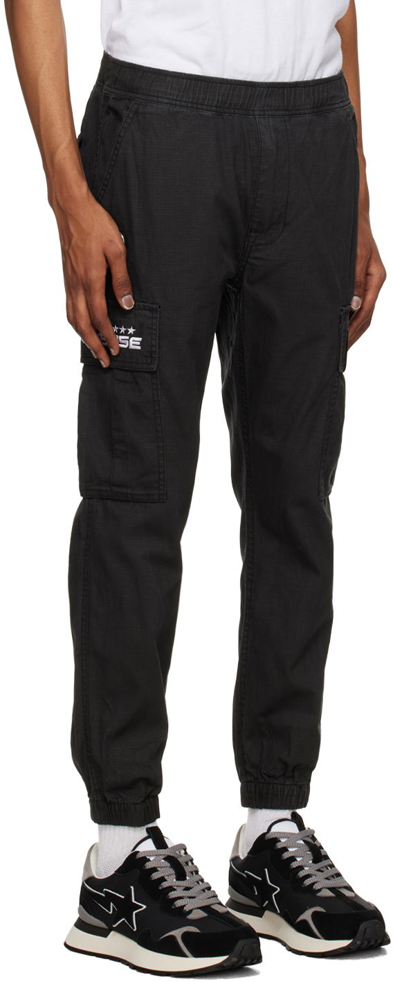 Карго панталони AAPE by A Bathing Ape AAPE by A Bathing Ape Embroidered Cargo Pants Черно | AAPPTM6959XXKBKX, 1