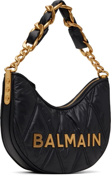 Дамска чанта Balmain Balmain 1945 Quilted Moon Bag Черно | EN1BQ954TNDT, 1