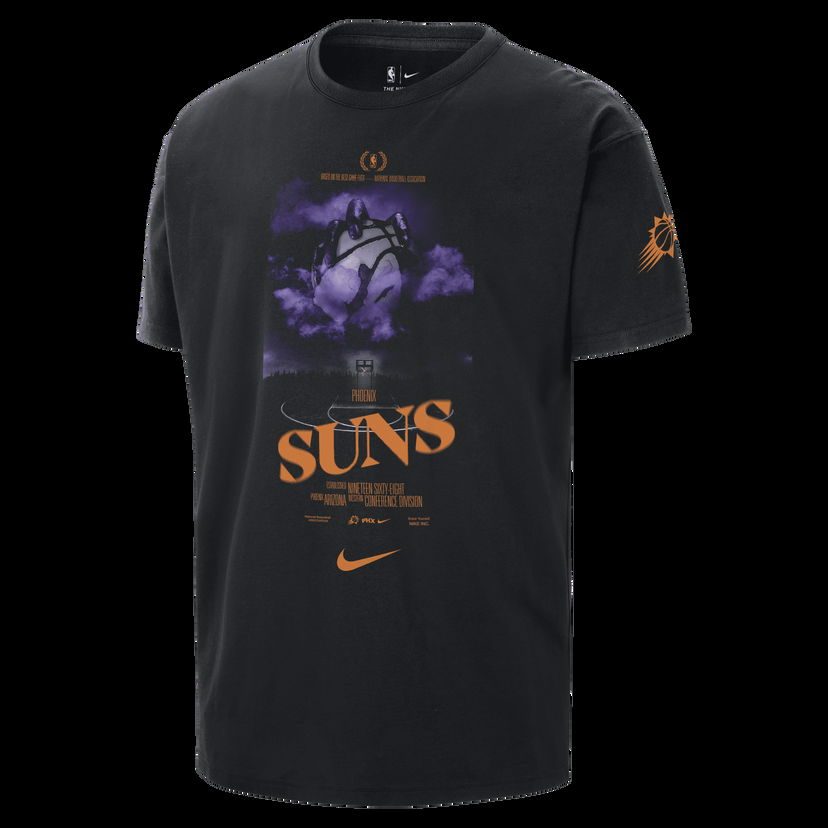 Тениска Nike NBA Suns Courtside T-Shirt Черно | HJ2701-010