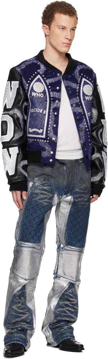 Яке бомбър Who Decides War Who Decides War Hardware Cathedral Leather Varsity Jacket Многоцветен | 1131250010FW25, 3