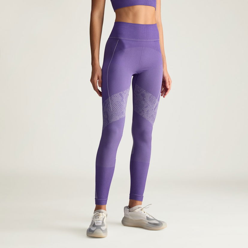 Клинове adidas Performance Stella McCartney Seamless Yoga Leggings Лилаво | JN0544