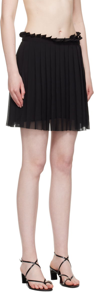 Пола AMI AMI Paris Pleated Miniskirt Черно | FSK153.PL0027, 1