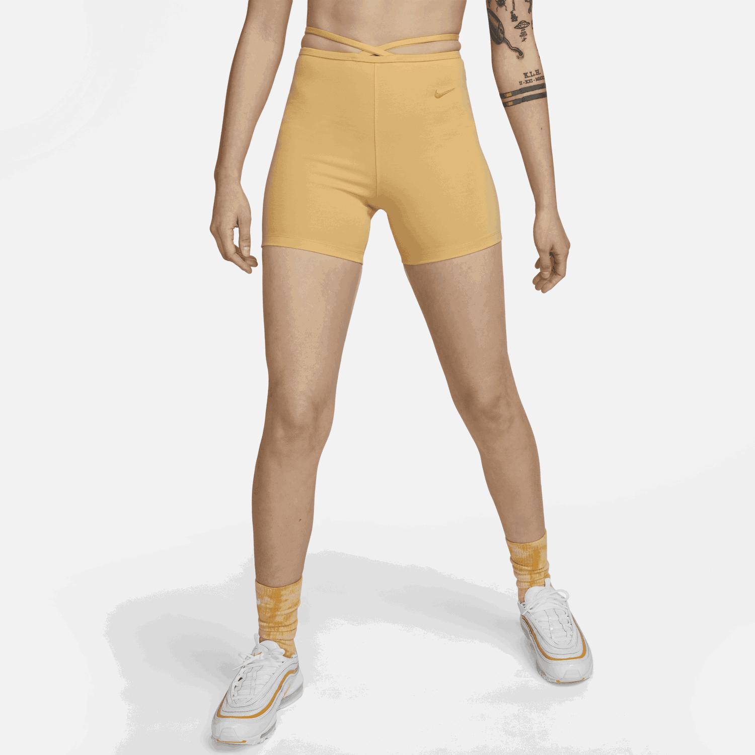 Къси панталони Nike Sportswear Everyday Modern Cycling Shorts Жълто | DV7928-795, 0