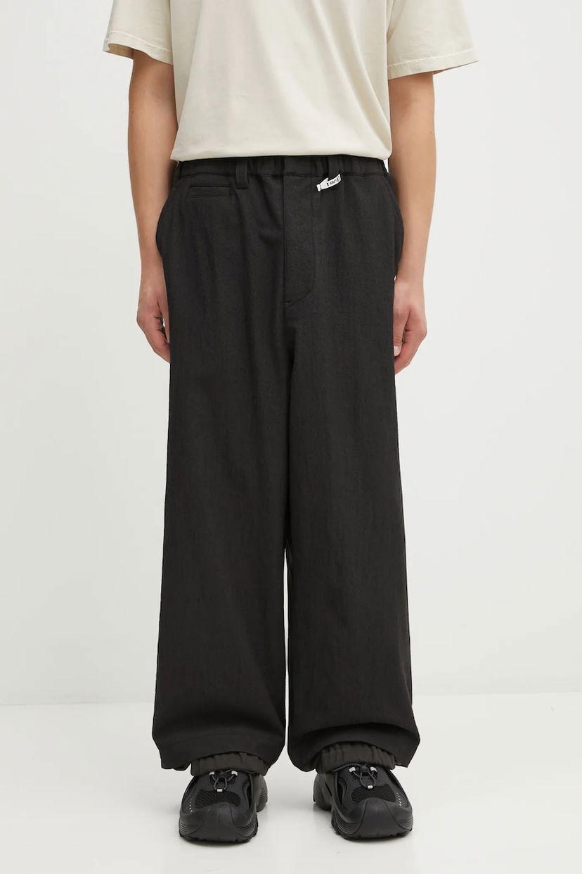 Панталони Maison MIHARA YASUHIRO Maison MIHARA YASUHIRO SLEEVE LAYERED Wool Pants Черно | J15PT132