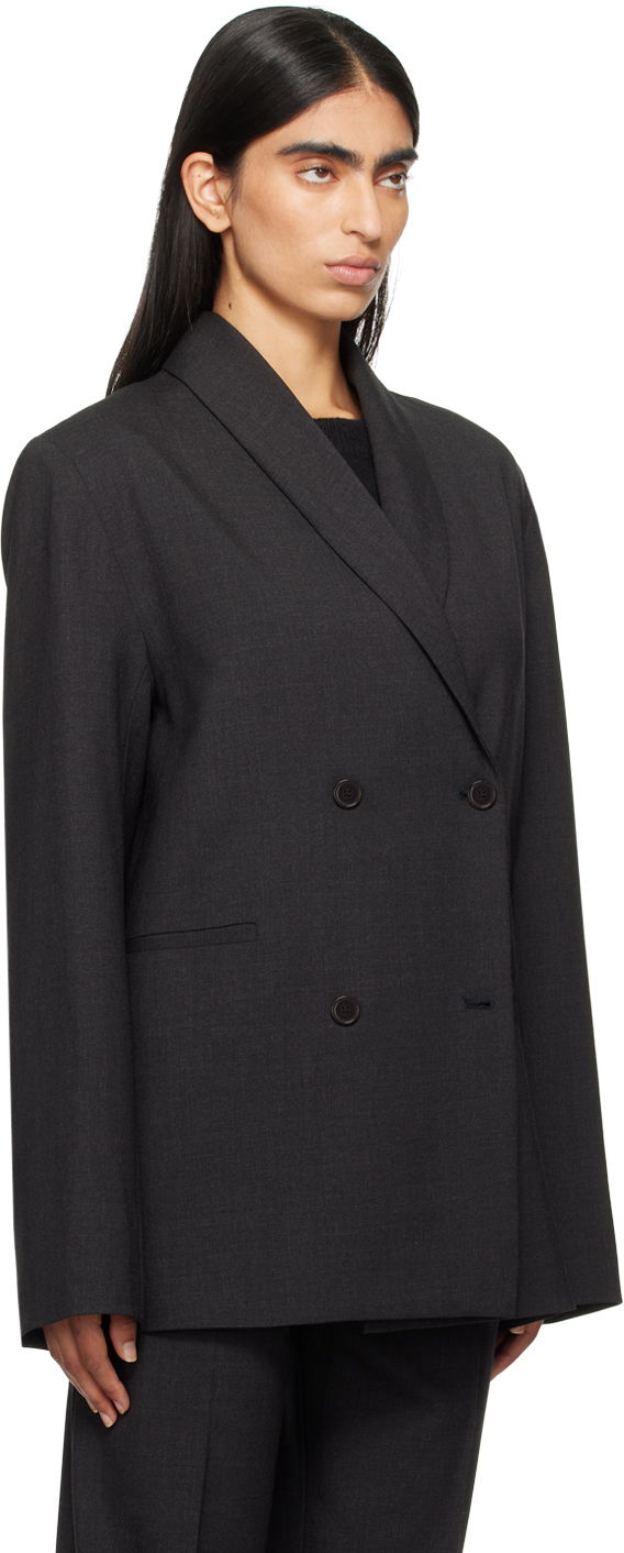 Яке Loulou de Saison Loulou de Saison Sancia Double-Breasted Blazer Черно | SANCIA, 1
