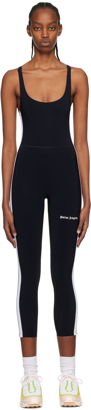 Комбинезон Palm Angels Black Track Training Jumpsuit Черно | PWVP002C99FAB0011001, 0