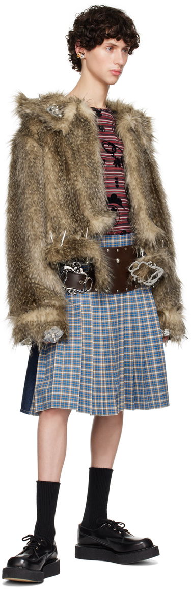 Пола Chopova Lowena Chopova Lowena Marshal Denim Pleated Skirt Синьо | 3207, 3