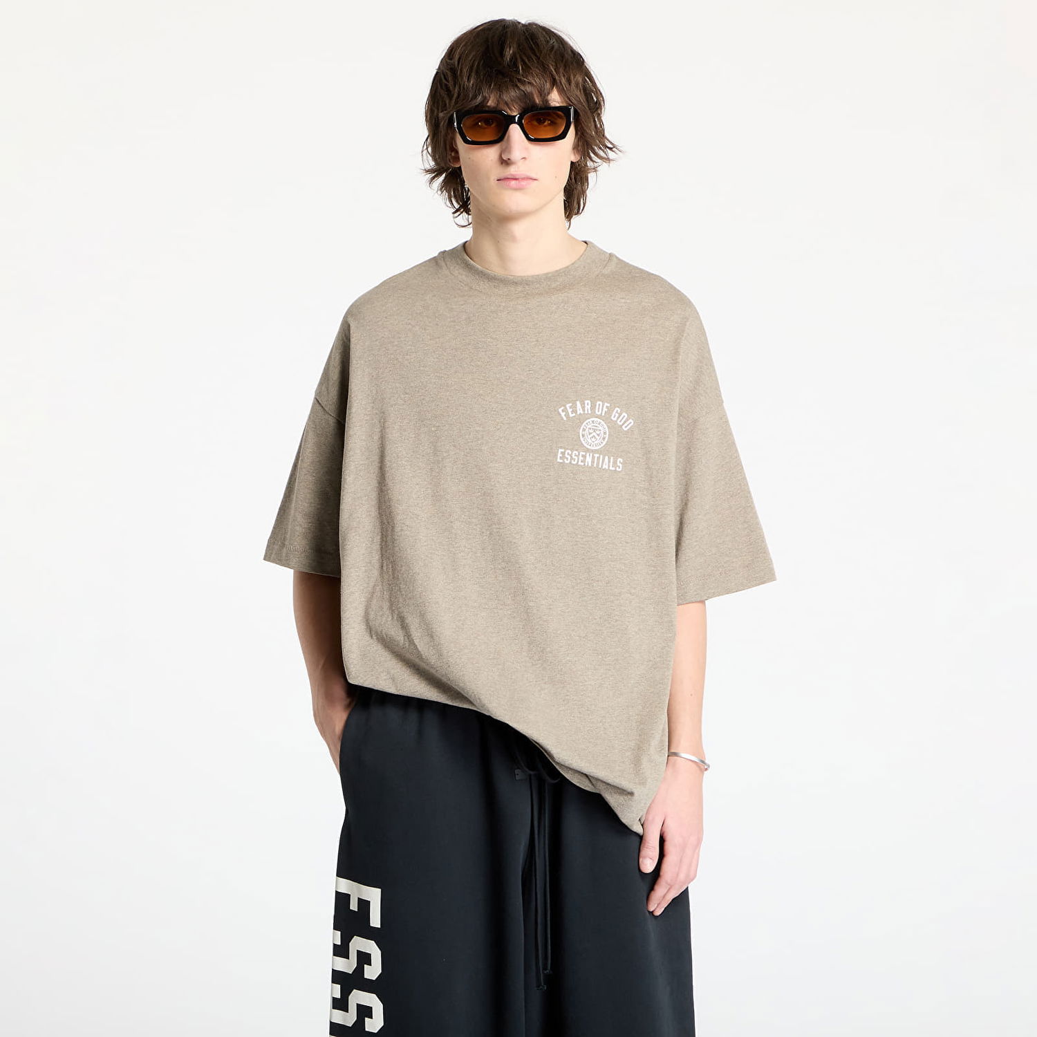 Тениска Fear of God Jersey Crewneck Tee Heather Бежово | 125HO244191F-367, 0