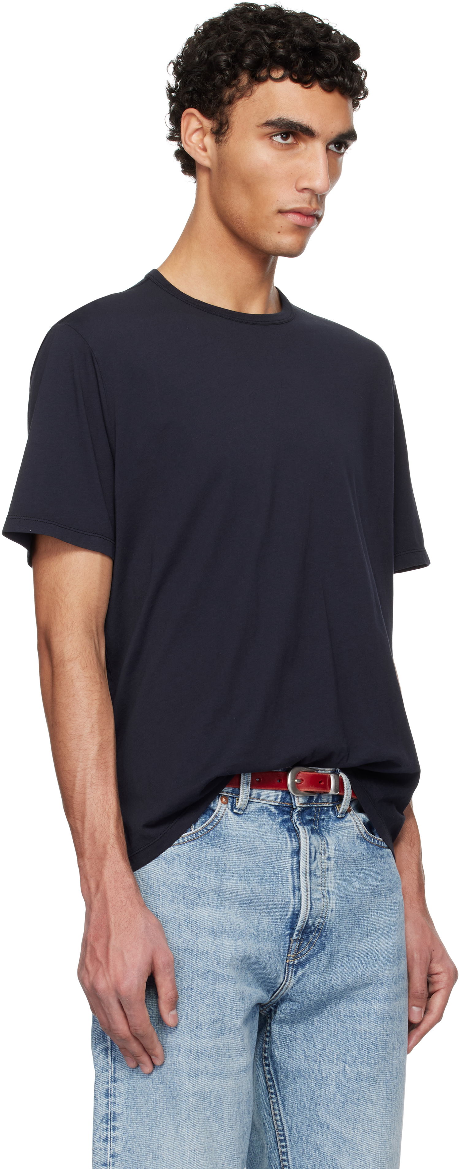 Тениска OUR LEGACY Our Legacy New Box T-Shirt Тъмно синьо | M2256NA, 1