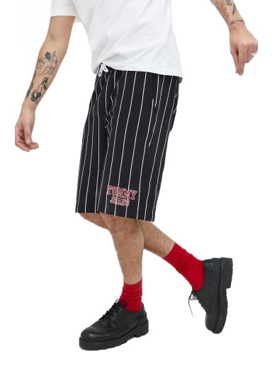 Pinstripe Baggy Fit Basketball Shorts