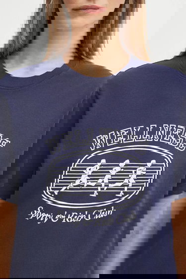 Тениска Sporty & Rich Sporty & Rich Wellness T-Shirt Тъмно синьо | TO043620126BL106, 7