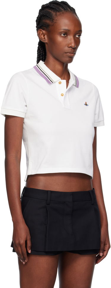 Поло тениска Vivienne Westwood Vivienne Westwood Mini Classic Polo Бяло | 1H010003-J0009-, 1