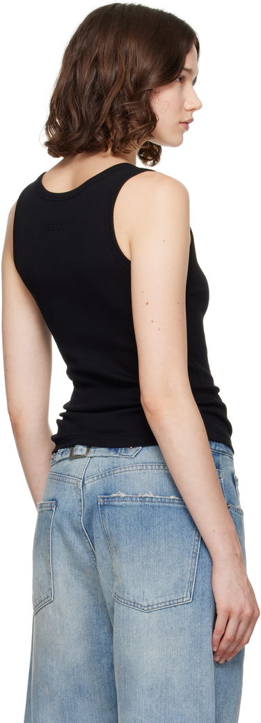 Потник Versace Versace Safety Pin Ribbed Tank Top Черно | 1020463_1A15333, 2