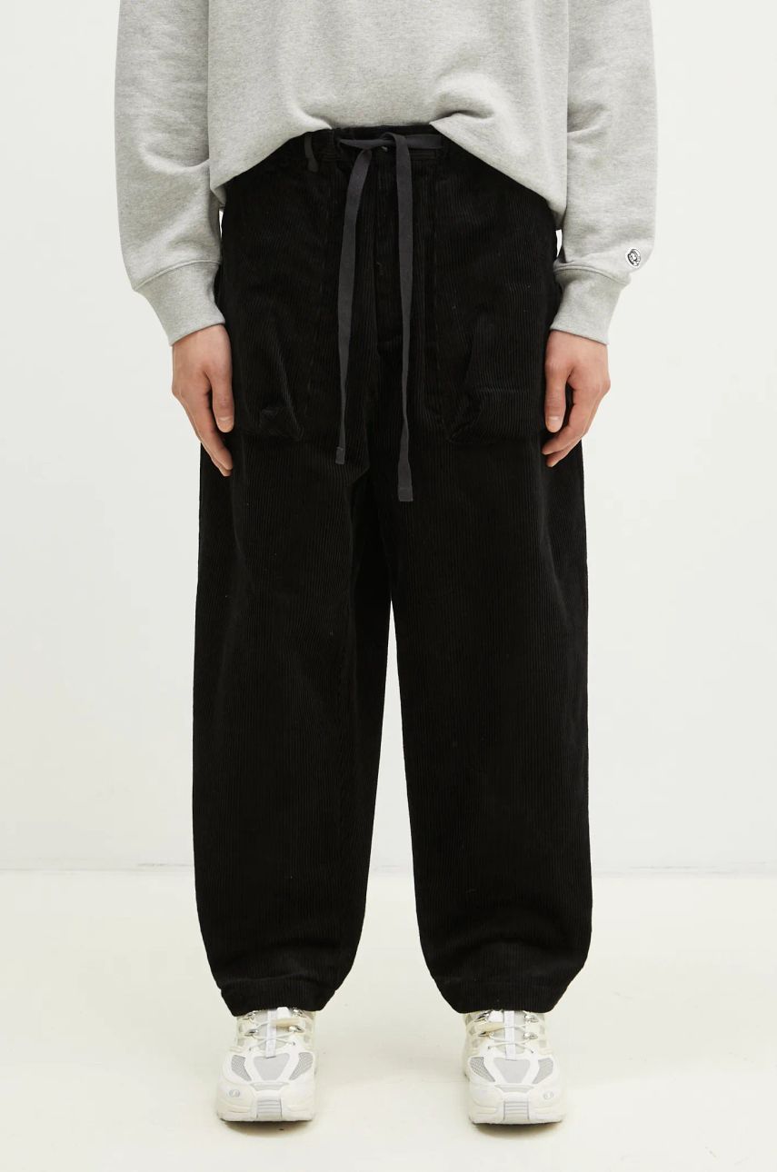 Карго панталони Manastash Manastash 8W Cocoon Corduroy Pants Черно | 7924210013, 0