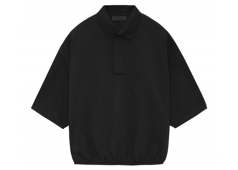 Поло тениска Fear of God Core Collection 3/4 Sleeve Polo Black Черно | 192SU244400F
