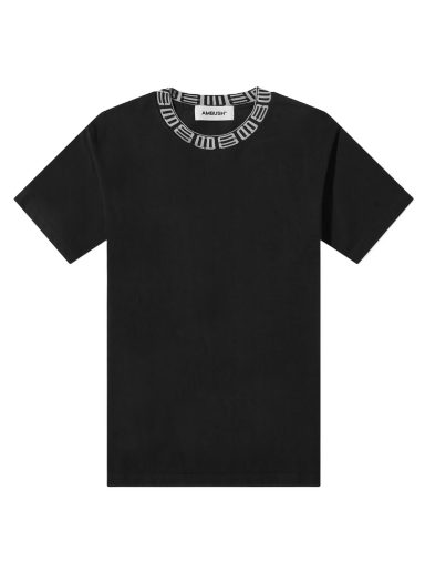 Тениска Ambush Monogram Ribbed Collar Tee Черно | BMAA012S22JER0011010