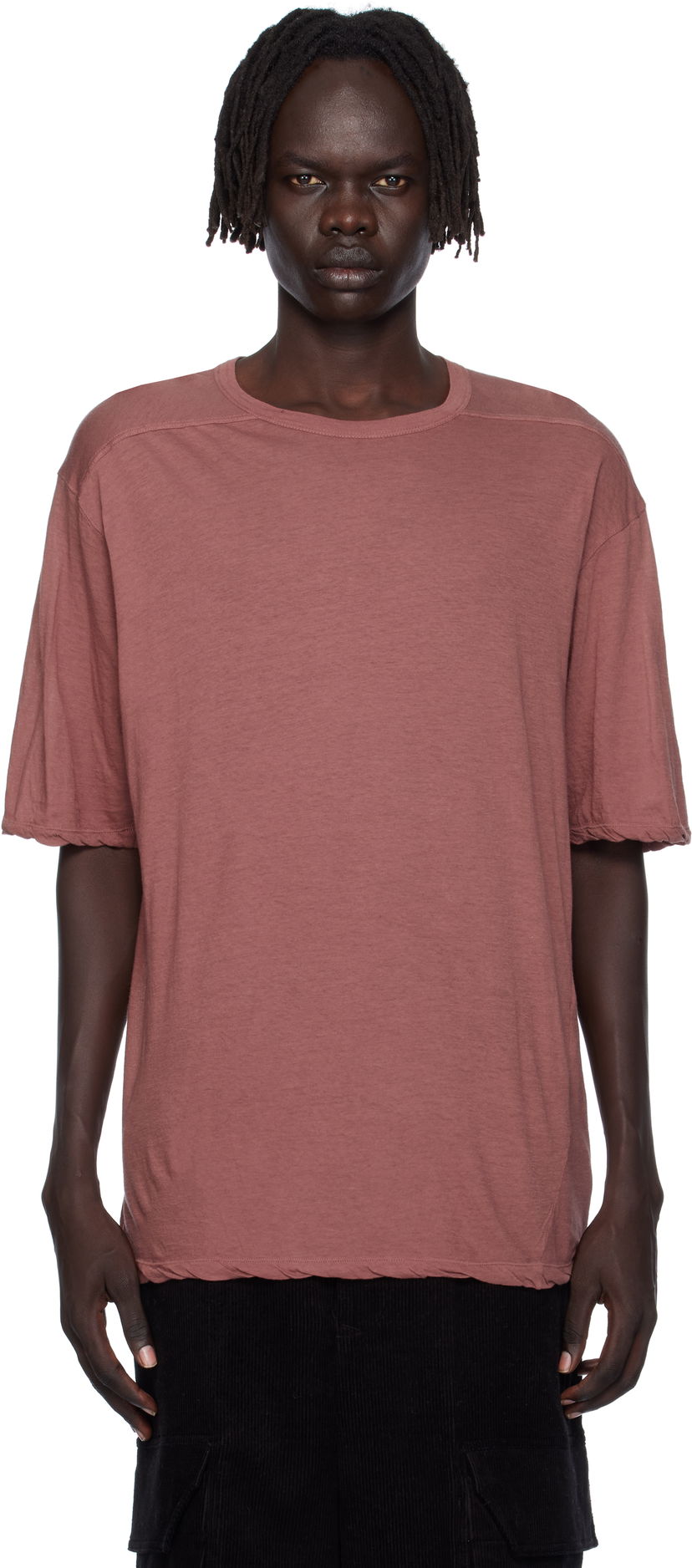 Тениска Rick Owens Rick Owens Concordians Brad T-Shirt Розово | RU02E1232 UC