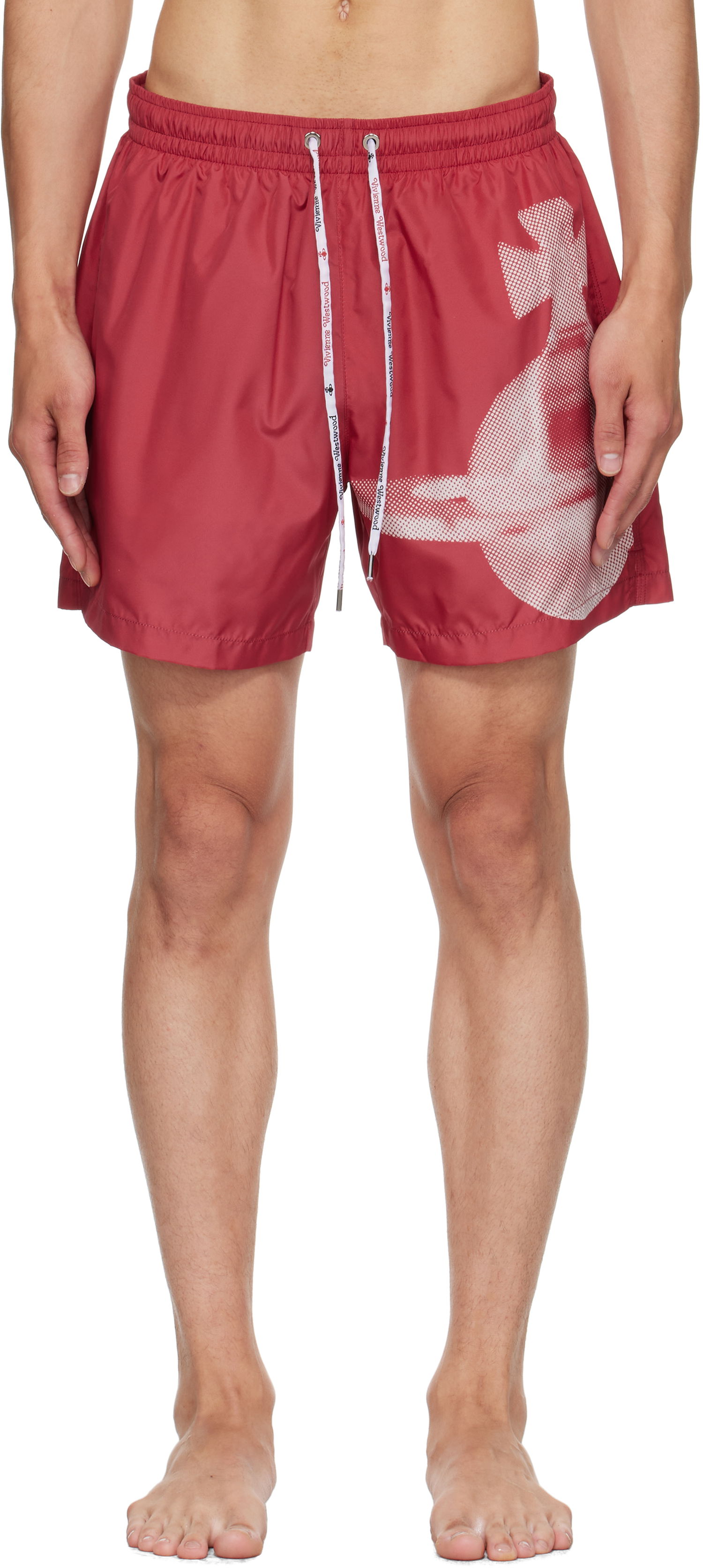 Бански Vivienne Westwood Vivienne Westwood Pixel Orb Surf Boxer Swim Shorts Червено | 81010003-W015L-, 0