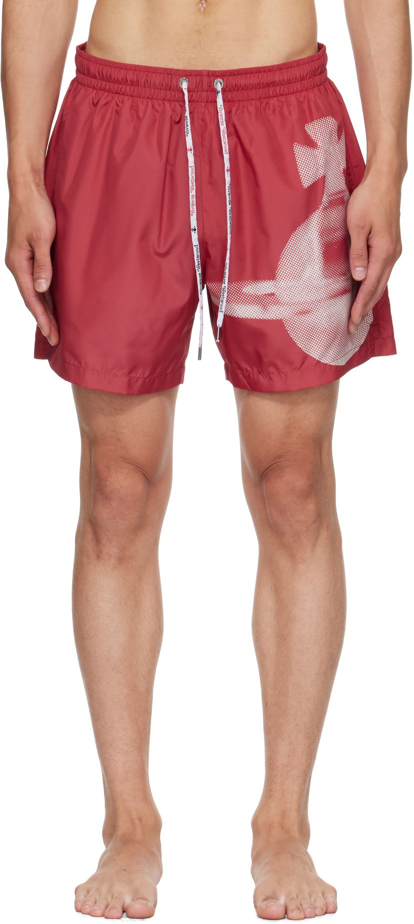 Бански Vivienne Westwood Vivienne Westwood Pixel Orb Surf Boxer Swim Shorts Червено | 81010003-W015L-