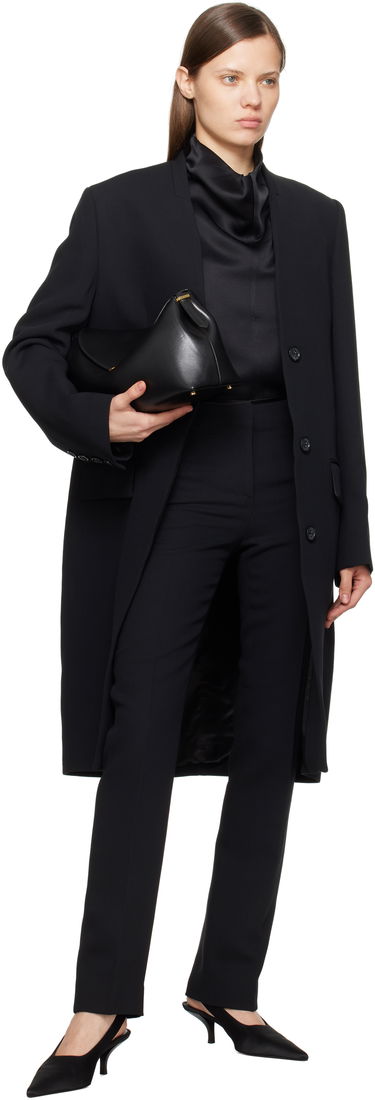 Тренчкот TOTEME TOTEME Deep Pleat Coat Черно | 251-WRO4312-FB0336, 3