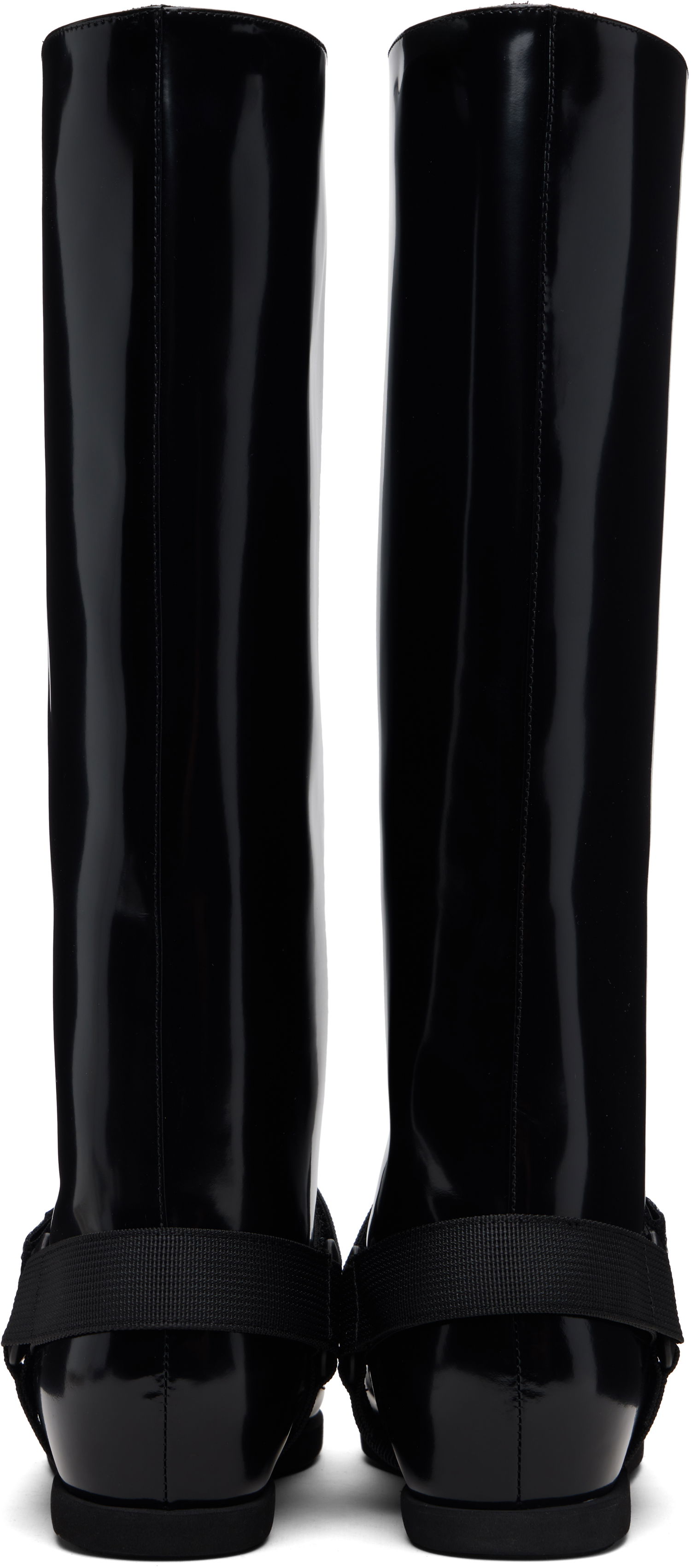 Кецове и обувки sacai sacai Belted Tall Boots Черно | 25-08249, 1
