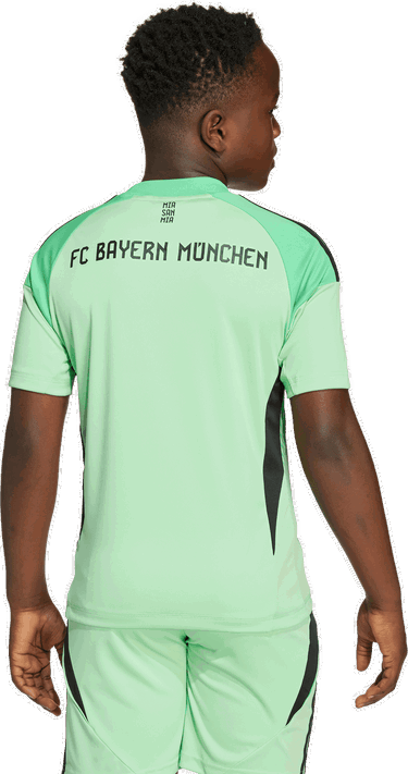 Фланелка adidas Performance FC Bayern 25/26 Kids' Goalkeeper Kit Зелено | JN8507, 3