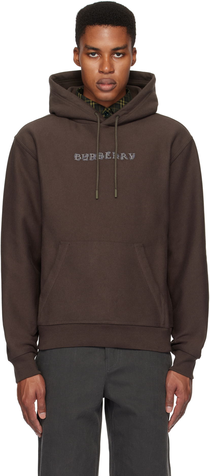 Суитчър Burberry Paisley Logo Cotton Hoodie Кафяво | 8099547